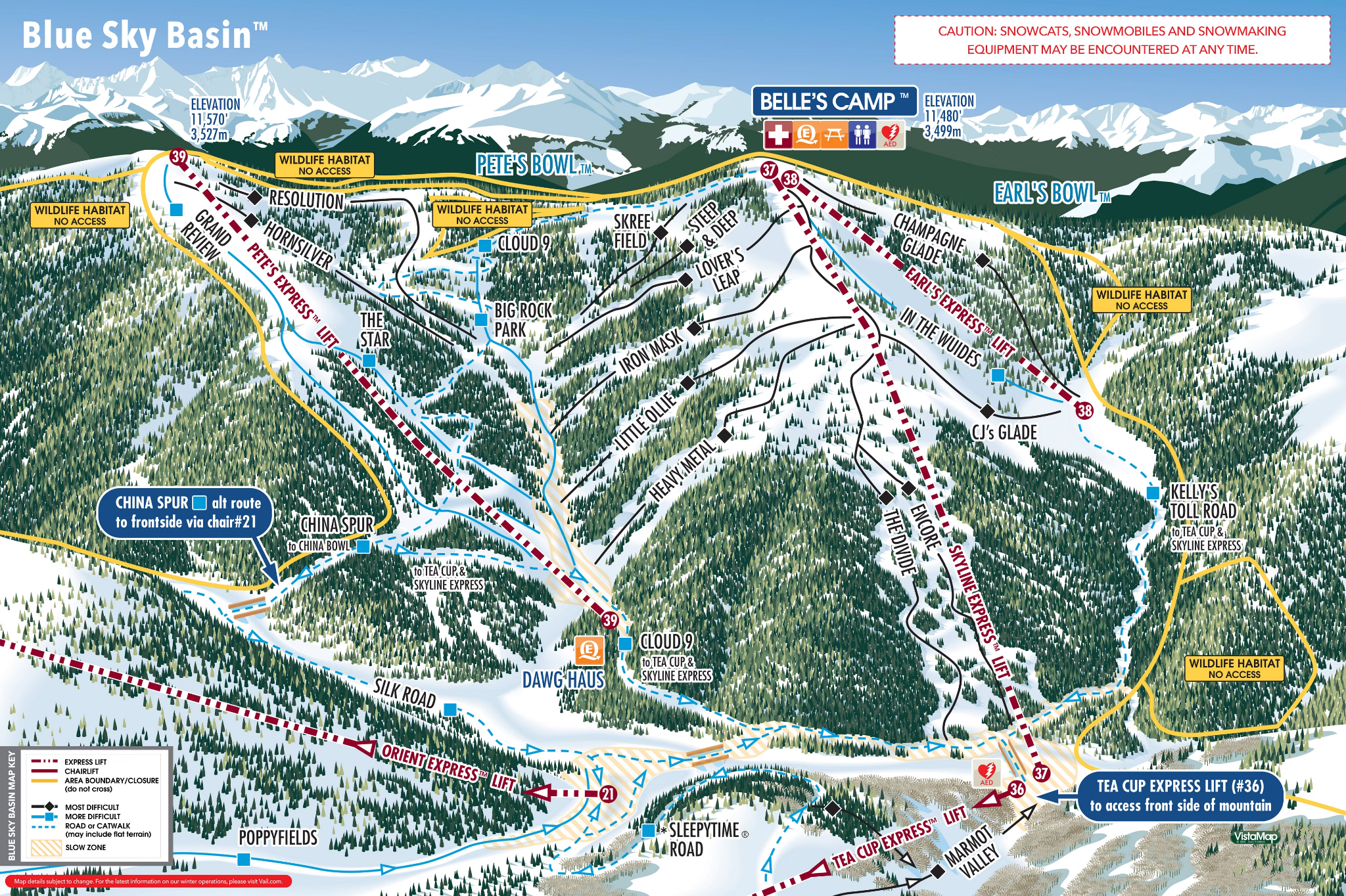 Vail map detail